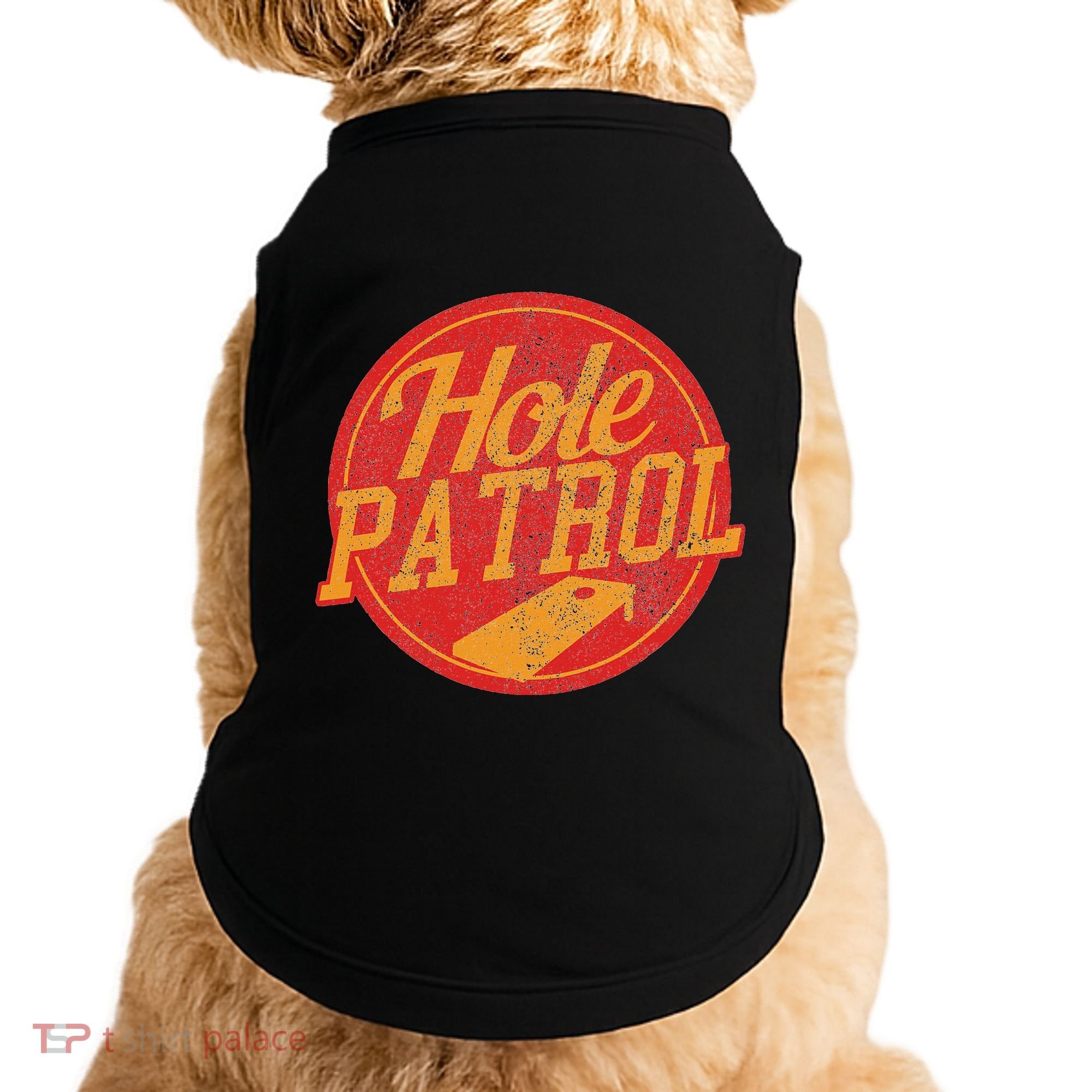 Hole Patrol Funny Cornhole Game Gift Doggie Tank
