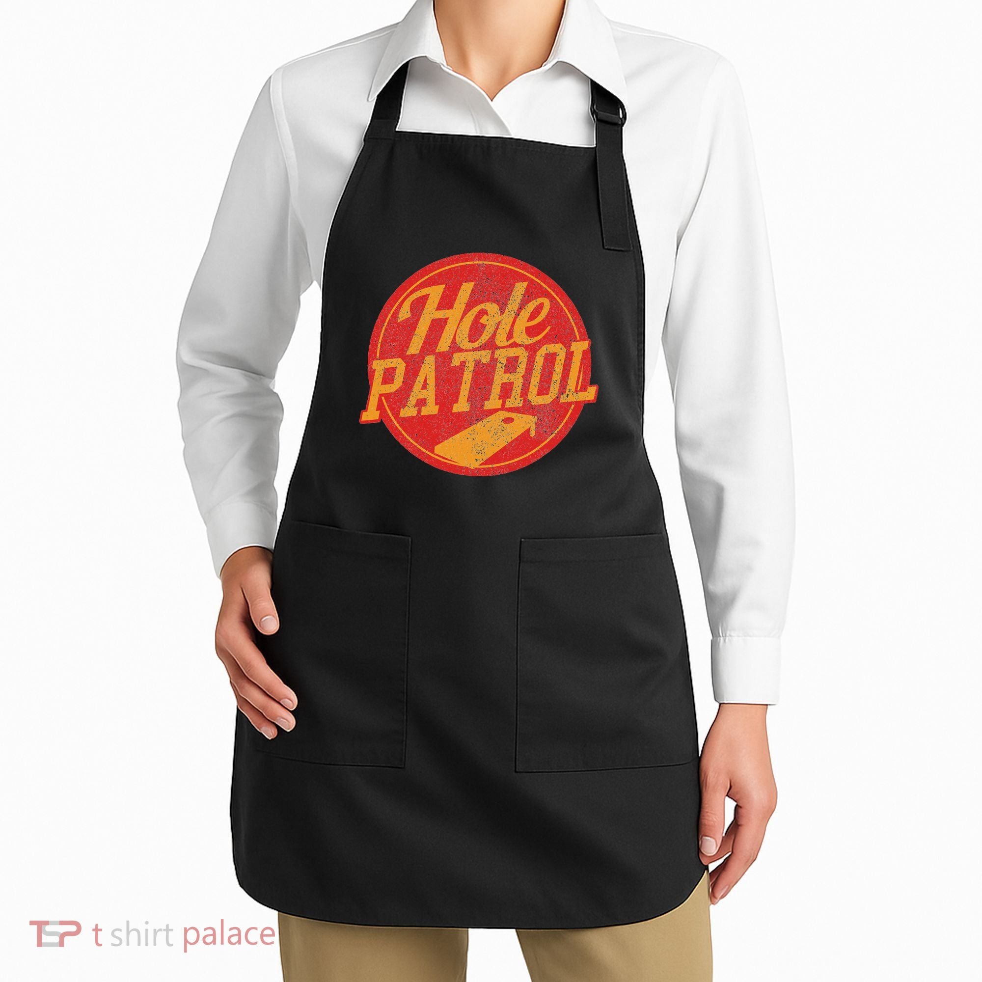 Hole Patrol Funny Cornhole Game Gift Apron