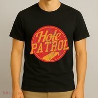 Hole Patrol Funny Cornhole Game Gift T-Shirt thumb 3