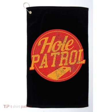 Hole Patrol Funny Cornhole Game Gift Golf Towel