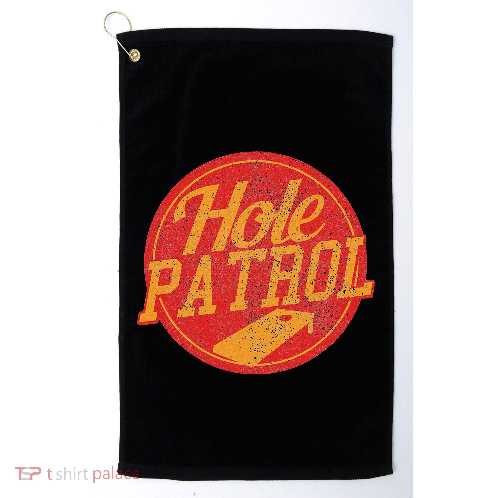 Hole Patrol Funny Cornhole Game Gift Golf Towel