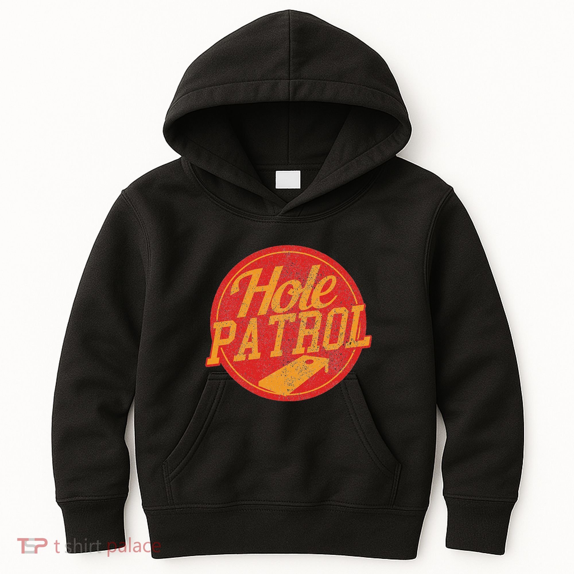 Hole Patrol Funny Cornhole Game Gift Kids Hoodie