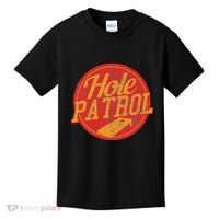 Hole Patrol Funny Cornhole Game Gift Kids T-Shirt thumb 0