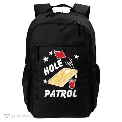 Hole Patrol Funny Cornhole Backpack