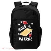Hole Patrol Funny Cornhole Backpack thumb 0