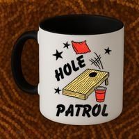 Hole Patrol Funny Cornhole Coffee Mug thumb 2