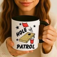 Hole Patrol Funny Cornhole Coffee Mug thumb 3
