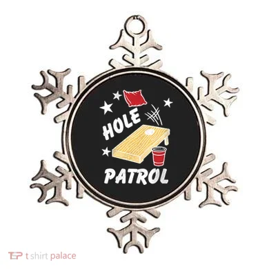 Hole Patrol Funny Cornhole Ornament