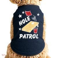 Hole Patrol Funny Cornhole Doggie Tank thumb 0