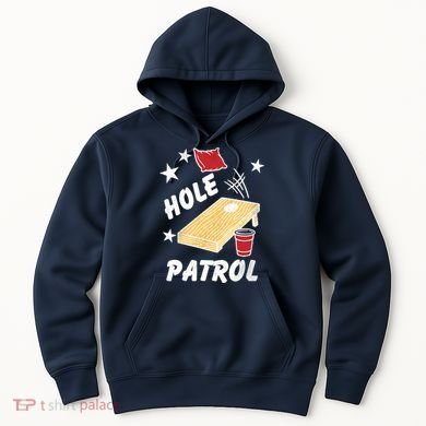 Hole Patrol Funny Cornhole Hoodie
