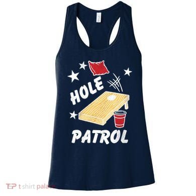 Hole Patrol Funny Cornhole Women's Tank Top