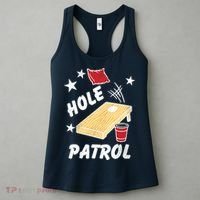 Hole Patrol Funny Cornhole Women's Tank Top thumb 3