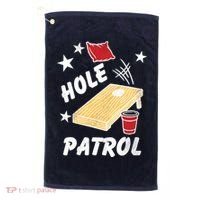 Hole Patrol Funny Cornhole Golf Towel thumb 0
