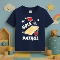 Hole Patrol Funny Cornhole Toddler T-Shirt thumb 3