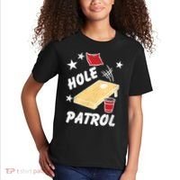 Hole Patrol Funny Cornhole Kids T-Shirt thumb 2