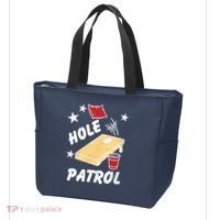 Hole Patrol Funny Cornhole Tote Bag thumb 3