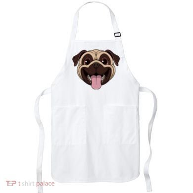Happy Pug Funny Tongue Apron