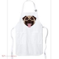 Happy Pug Funny Tongue Apron thumb 0