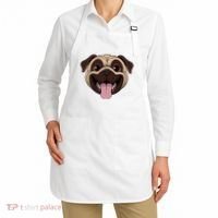 Happy Pug Funny Tongue Apron thumb 2