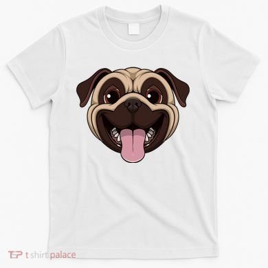 Happy Pug Funny Tongue T-Shirt