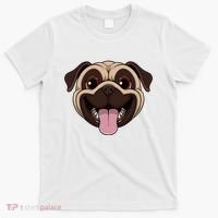 Happy Pug Funny Tongue T-Shirt thumb 0