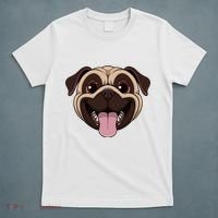 Happy Pug Funny Tongue T-Shirt thumb 5