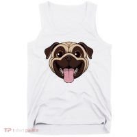 Happy Pug Funny Tongue Tank Top thumb 0