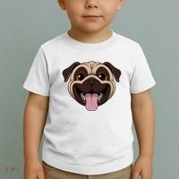Happy Pug Funny Tongue Toddler T-Shirt thumb 2
