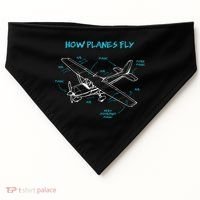 How Planes Fly Funny Aviation Gift RC Plane Pilot USA-Made Doggie Bandana thumb 0