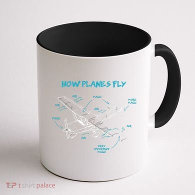 How Planes Fly Funny Aviation Gift RC Plane Pilot Coffee Mug back