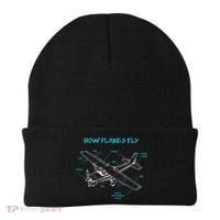 How Planes Fly Funny Aviation Gift RC Plane Pilot Beanie thumb 0
