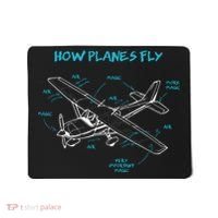 How Planes Fly Funny Aviation Gift RC Plane Pilot Mousepad thumb 0