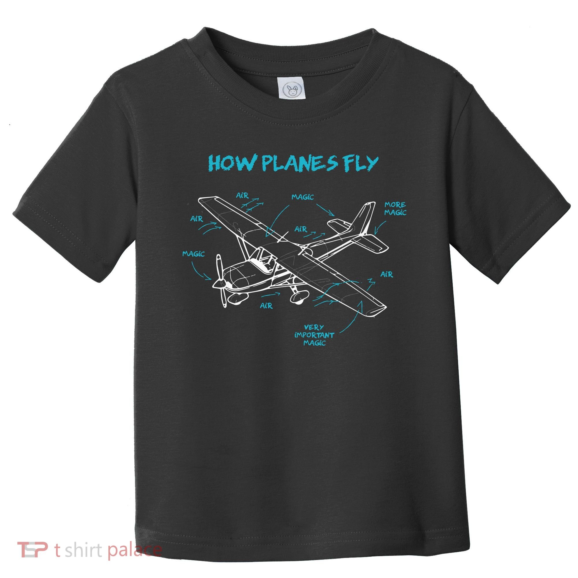 How Planes Fly Funny Aviation Gift RC Plane Pilot Toddler T-Shirt
