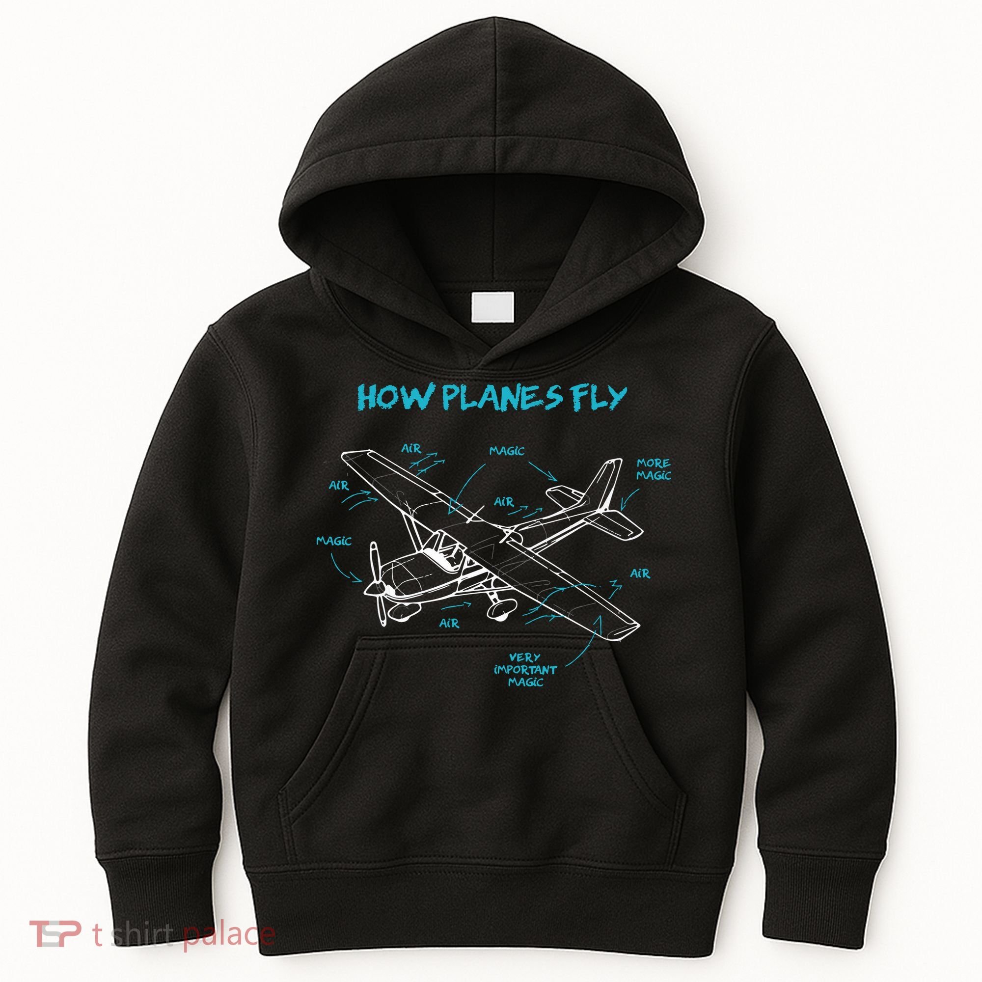 How Planes Fly Funny Aviation Gift RC Plane Pilot Kids Hoodie