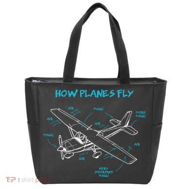 How Planes Fly Funny Aviation Gift RC Plane Pilot Tote Bag