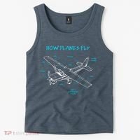 How Planes Fly Funny Aviation Gift RC Plane Pilot Tank Top thumb 2