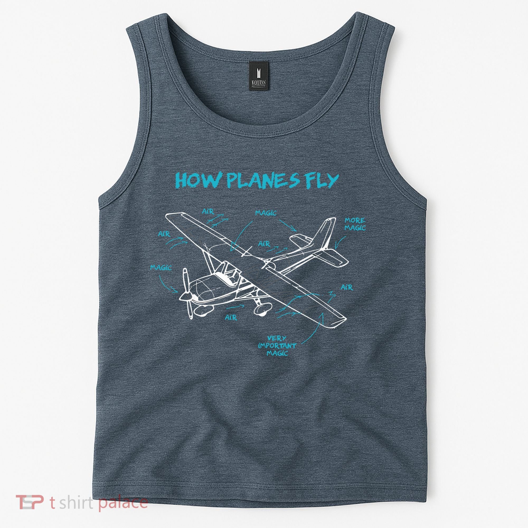 How Planes Fly Funny Aviation Gift RC Plane Pilot Tank Top