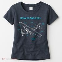 How Planes Fly Funny Aviation Gift RC Plane Pilot Women's T-Shirt thumb 0