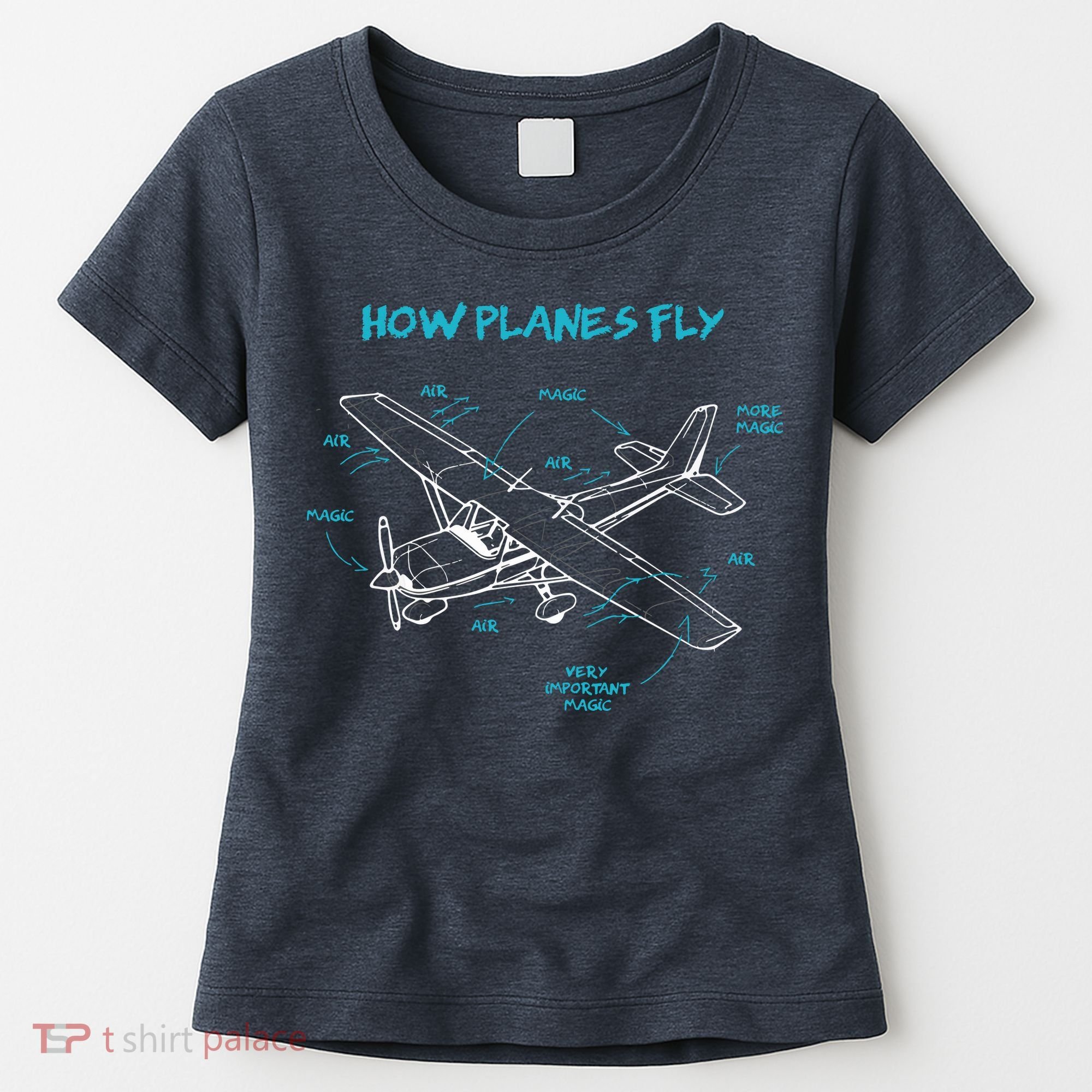 How Planes Fly Funny Aviation Gift RC Plane Pilot Women's T-Shirt