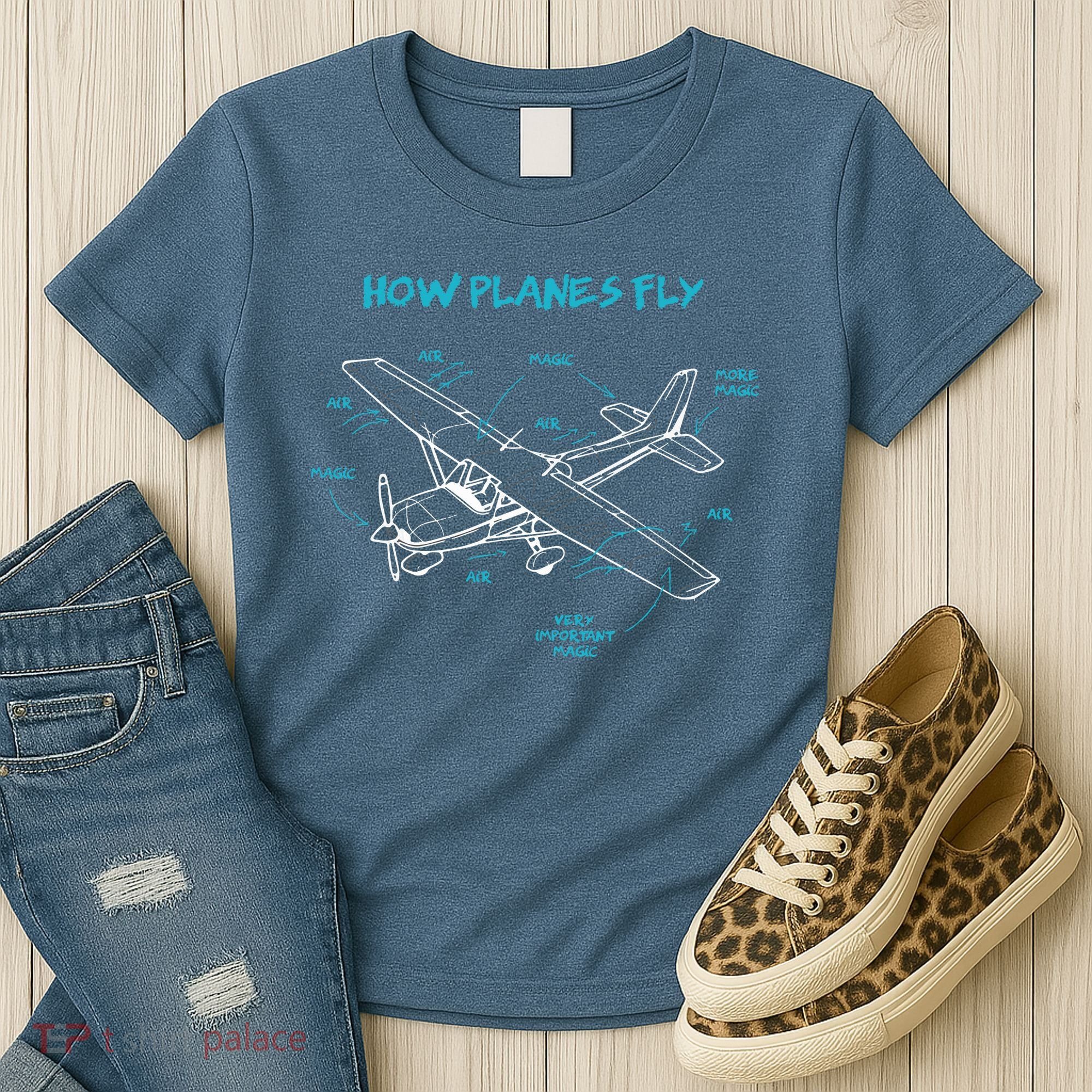How Planes Fly Funny Aviation Gift RC Plane Pilot Women's T-Shirt