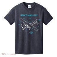 How Planes Fly Funny Aviation Gift RC Plane Pilot Kids T-Shirt thumb 0