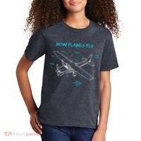How Planes Fly Funny Aviation Gift RC Plane Pilot Kids T-Shirt thumb 2