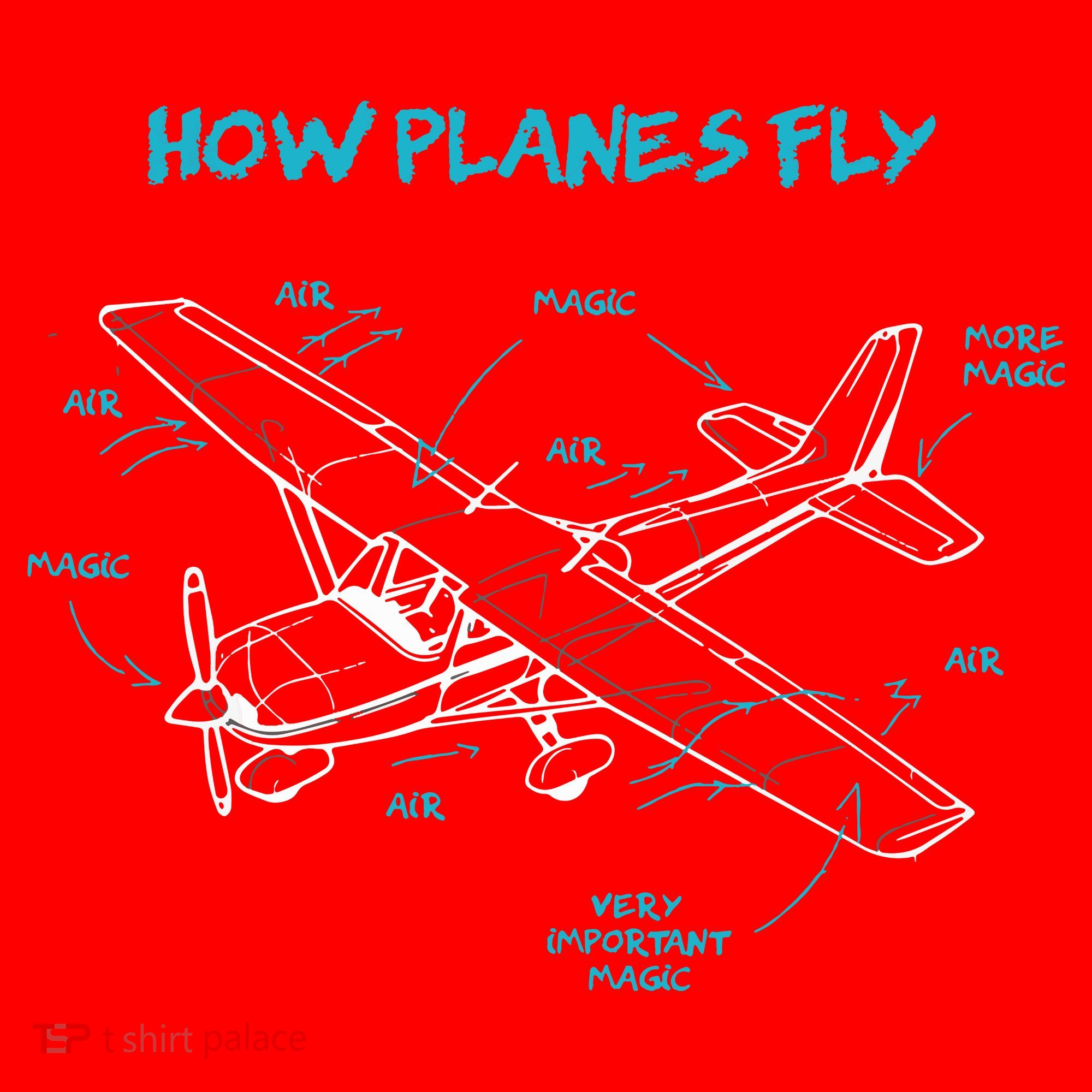 How Planes Fly Funny Aviation Gift RC Plane Pilot Santa Hat