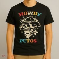 Howdy Putos Funny Retro Vintage T-Shirt thumb 3