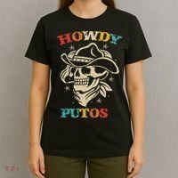Howdy Putos Funny Retro Vintage T-Shirt thumb 4