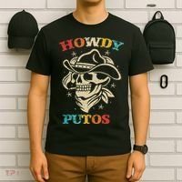 Howdy Putos Funny Retro Vintage T-Shirt thumb 6