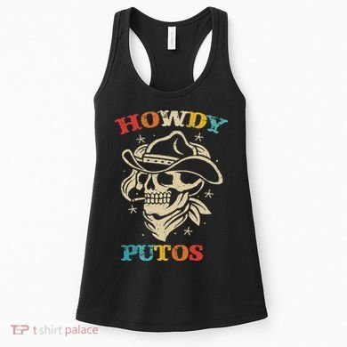 Howdy Putos Funny Retro Vintage Women's Tank Top