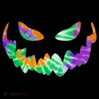 Halloween Pumpkin Green Orange Purple Tie Dye Face Coffee Mug thumb 5