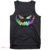 Halloween Pumpkin Green Orange Purple Tie Dye Face Tank Top thumb 0