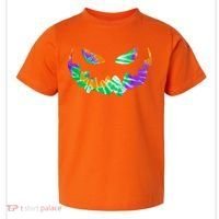 Halloween Pumpkin Green Orange Purple Tie Dye Face Toddler T-Shirt thumb 0